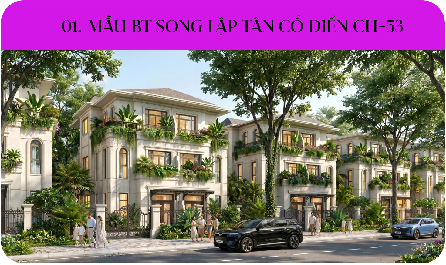 Mẫu BT Song Lập Tân Cổ Điển CH-53