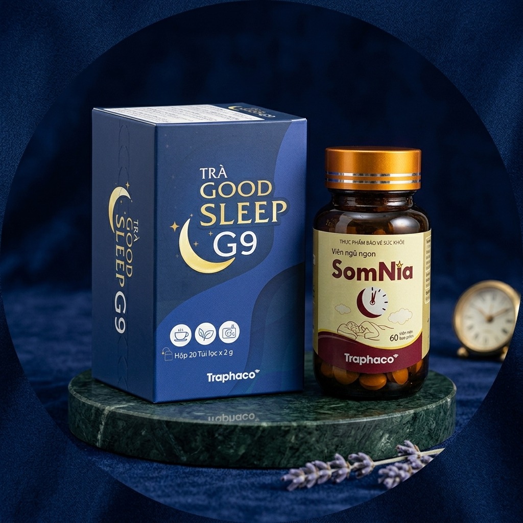 Bộ đôi Trà GoodSleep G9 và Viên uống SomNia