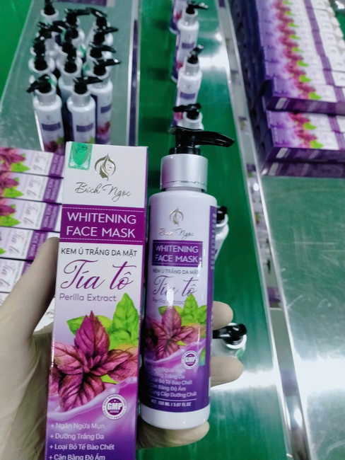 Ủ trắng mặt tía tô chai 150g sài 4-5 tháng