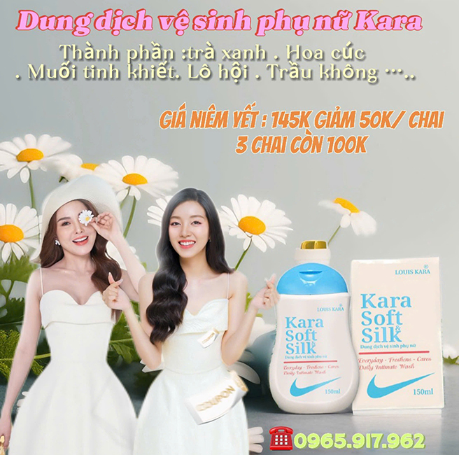 Vệ sinh Kara Xanh | 2 Chai Tặng 1