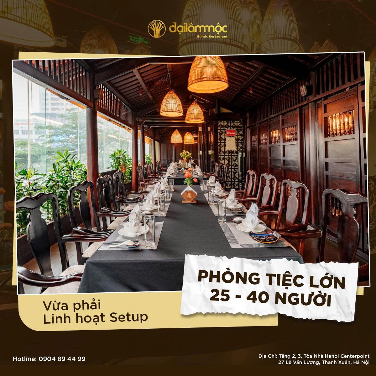Phòng Tiệc Lớn 25 - 40 Người