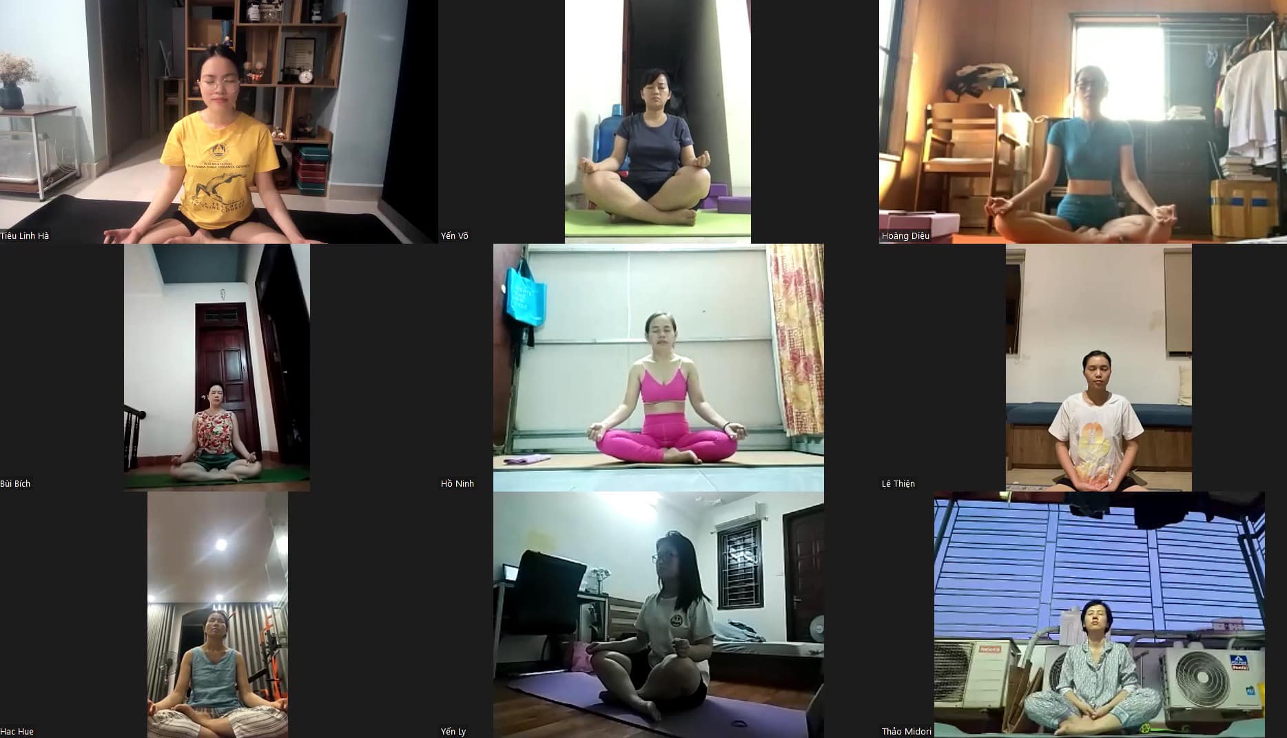 Lớp yoga bầu online