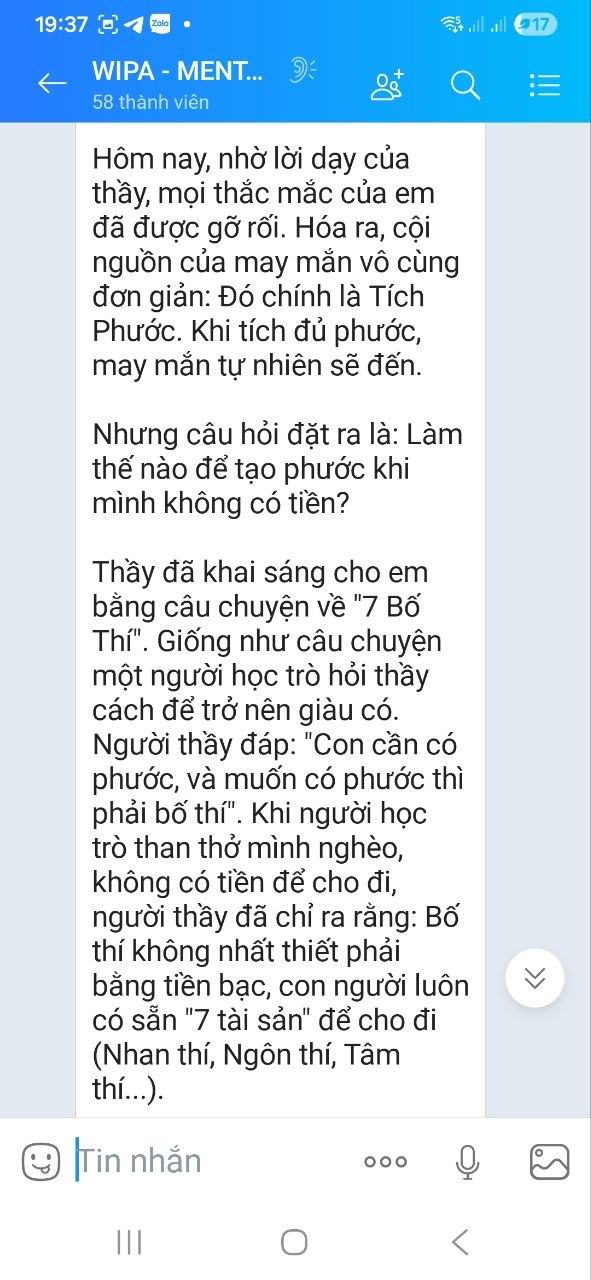Feedback Tin Nhắn