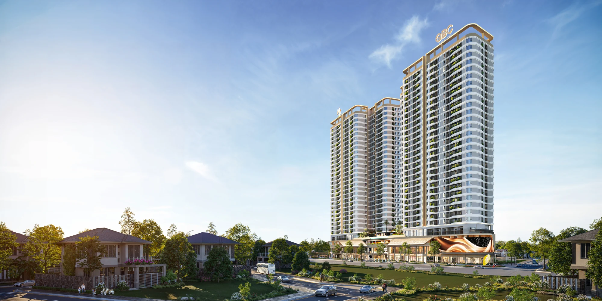 Phối cảnh hai tòa tháp A&K Tower