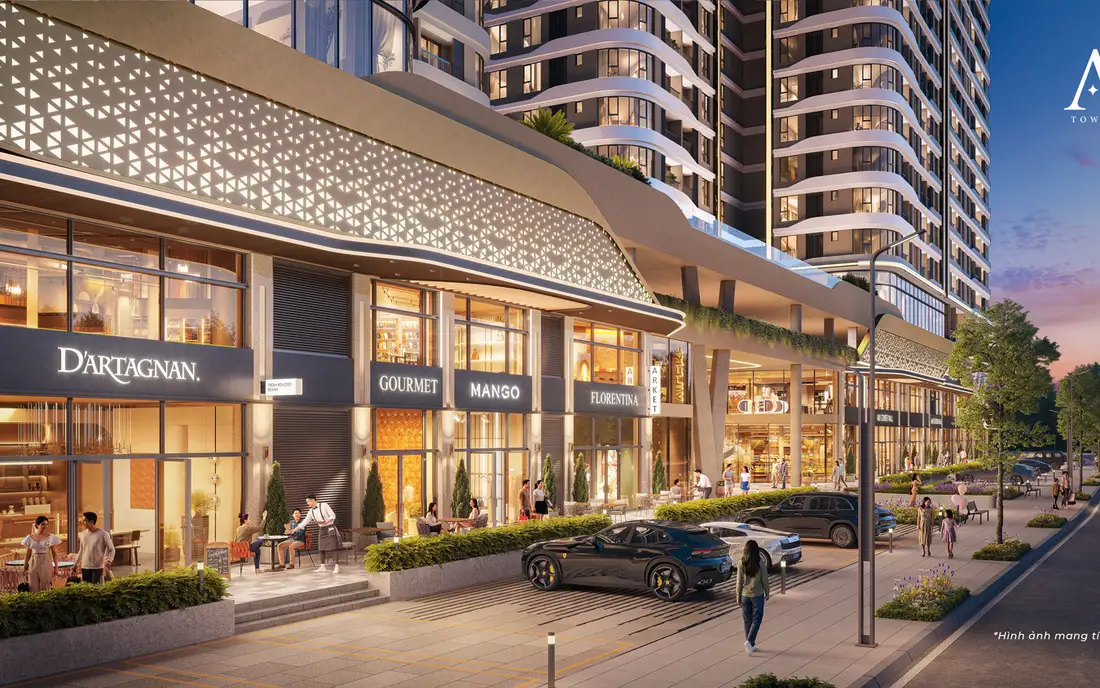 Shophouse sôi động về chiều