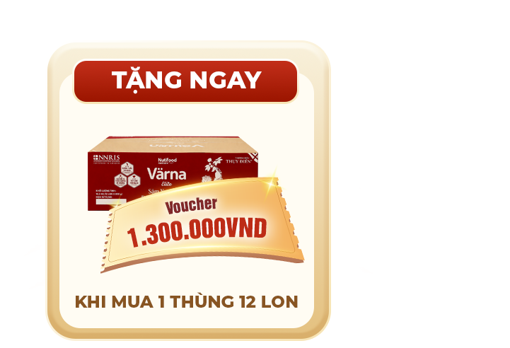 Tặng ngay voucher 1.300.000đ khi mua 1 thùng 12 lon