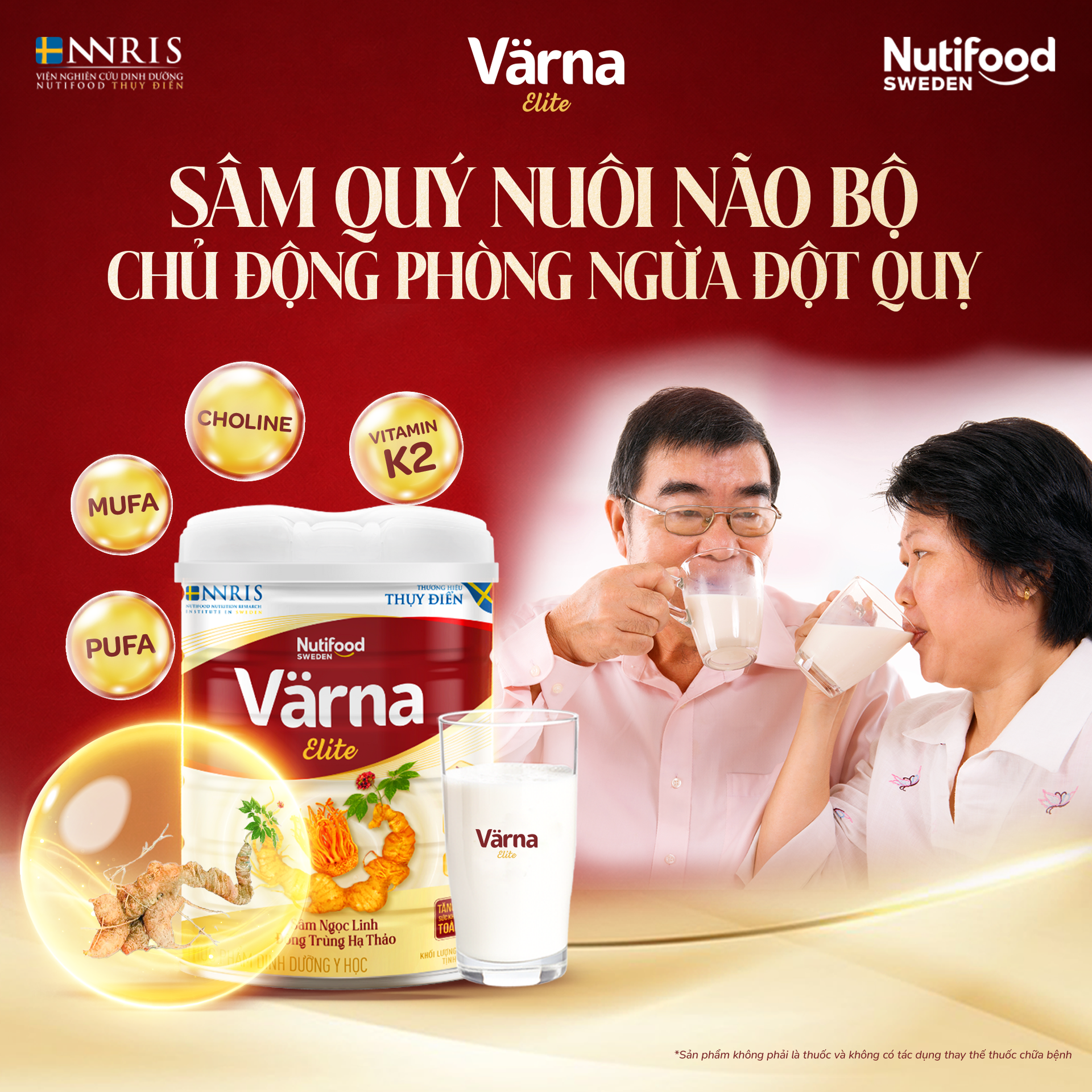 Värna Elite — sâm quý nuôi não bộ, chủ động phòng ngừa đột quỵ