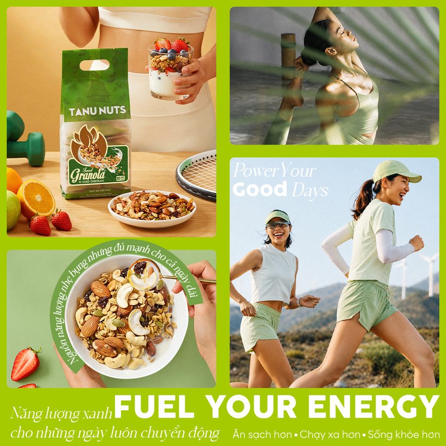 Granola năng lượng cho ngày năng động