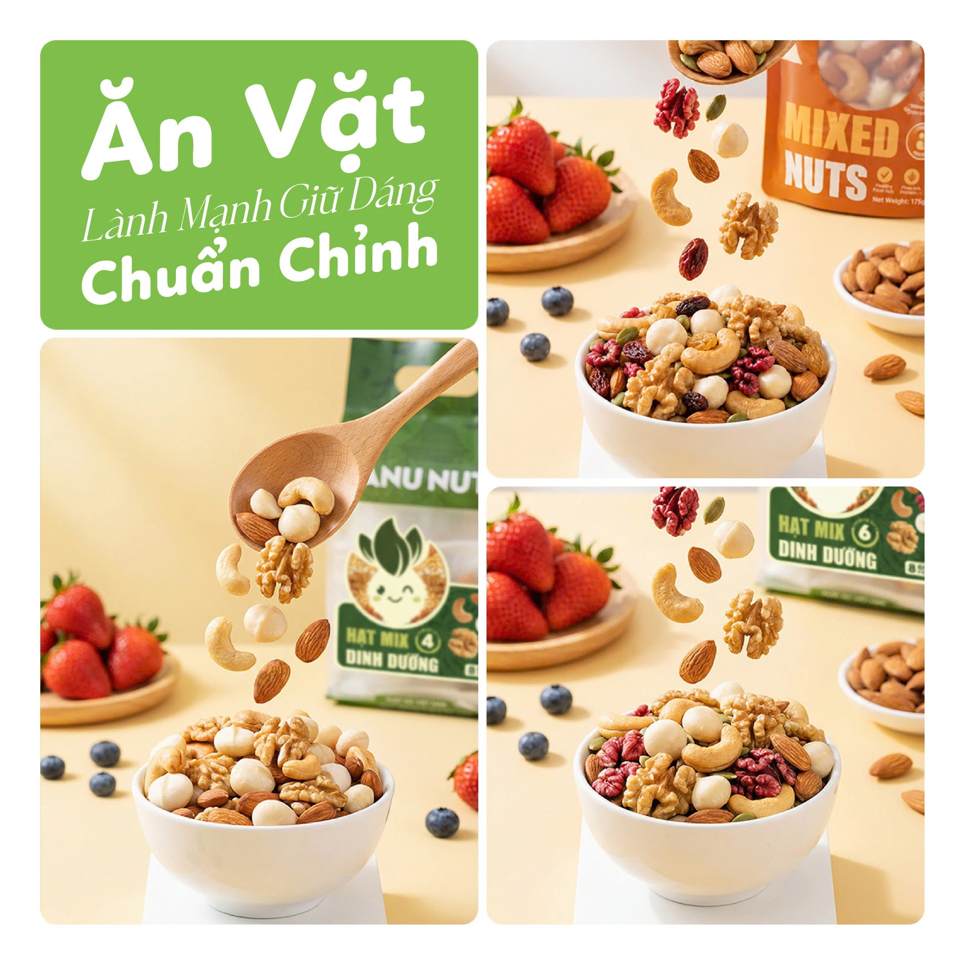 Ăn vặt lành mạnh giữ dáng chuẩn chỉnh