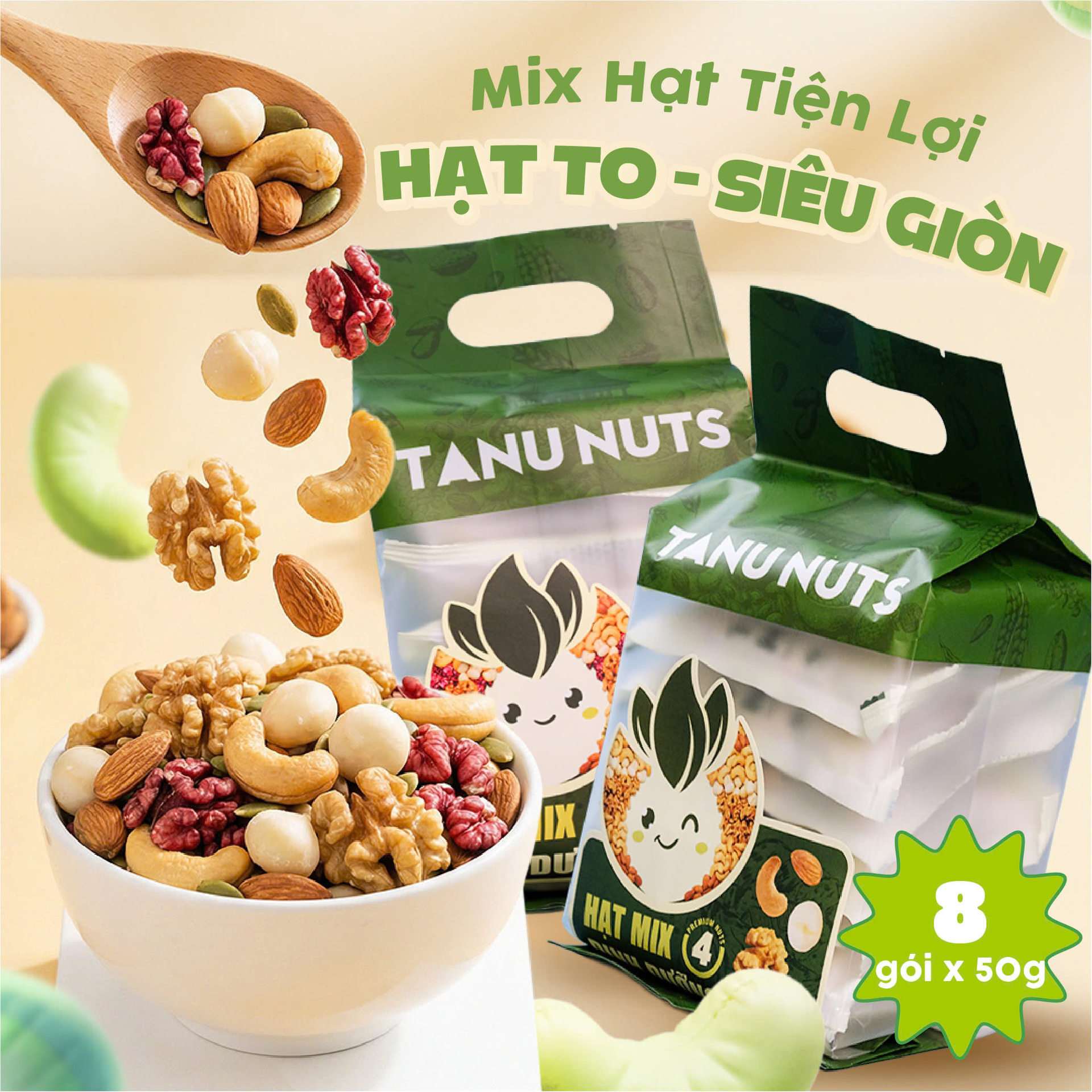Combo 2 Túi 400gr (16 gói x 50gr)