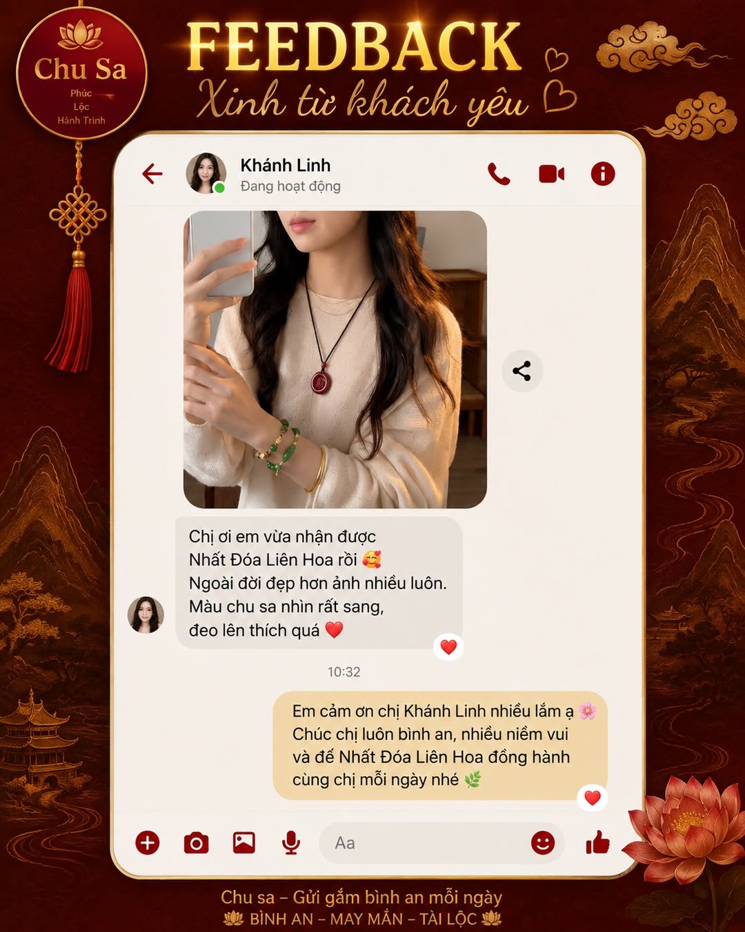 Khách hàng phản hồi về Nhất Đóa Liên Hoa