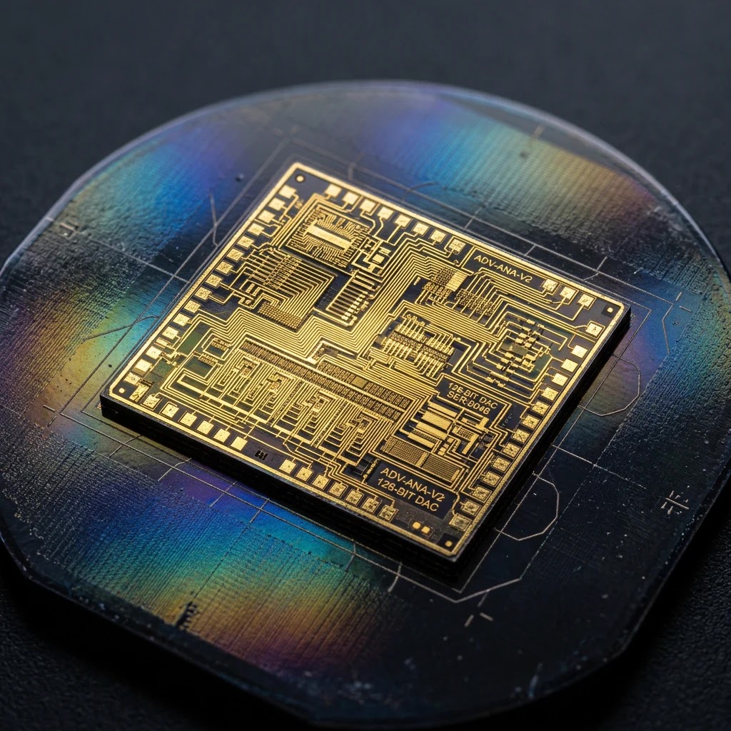 Bright Power Semiconductor Wafer
