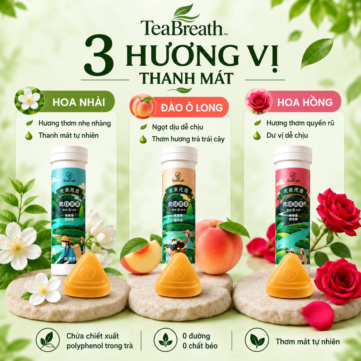 Ảnh 5 - Ba hương vị Đào, Hoa Nhài và Hoa Hồng