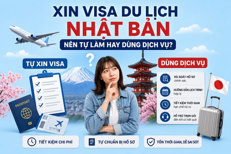 Xin visa du lịch Nhật Bản nên tự làm hay dùng dịch vụ