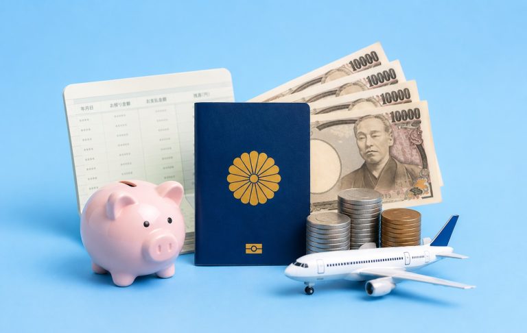 Chứng minh tài chính visa Nhật bản với sổ tiết kiệm, sao kê ngân hàng và hộ chiếu