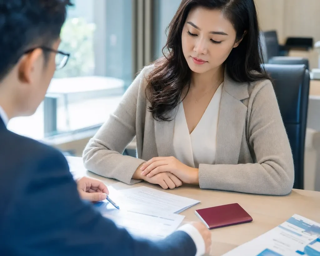 Chuyên viên Visa Minh Quân rà soát hồ sơ visa Trung Quốc cùng khách hàng
