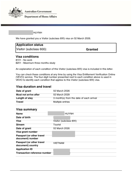 đậu visa úc 3