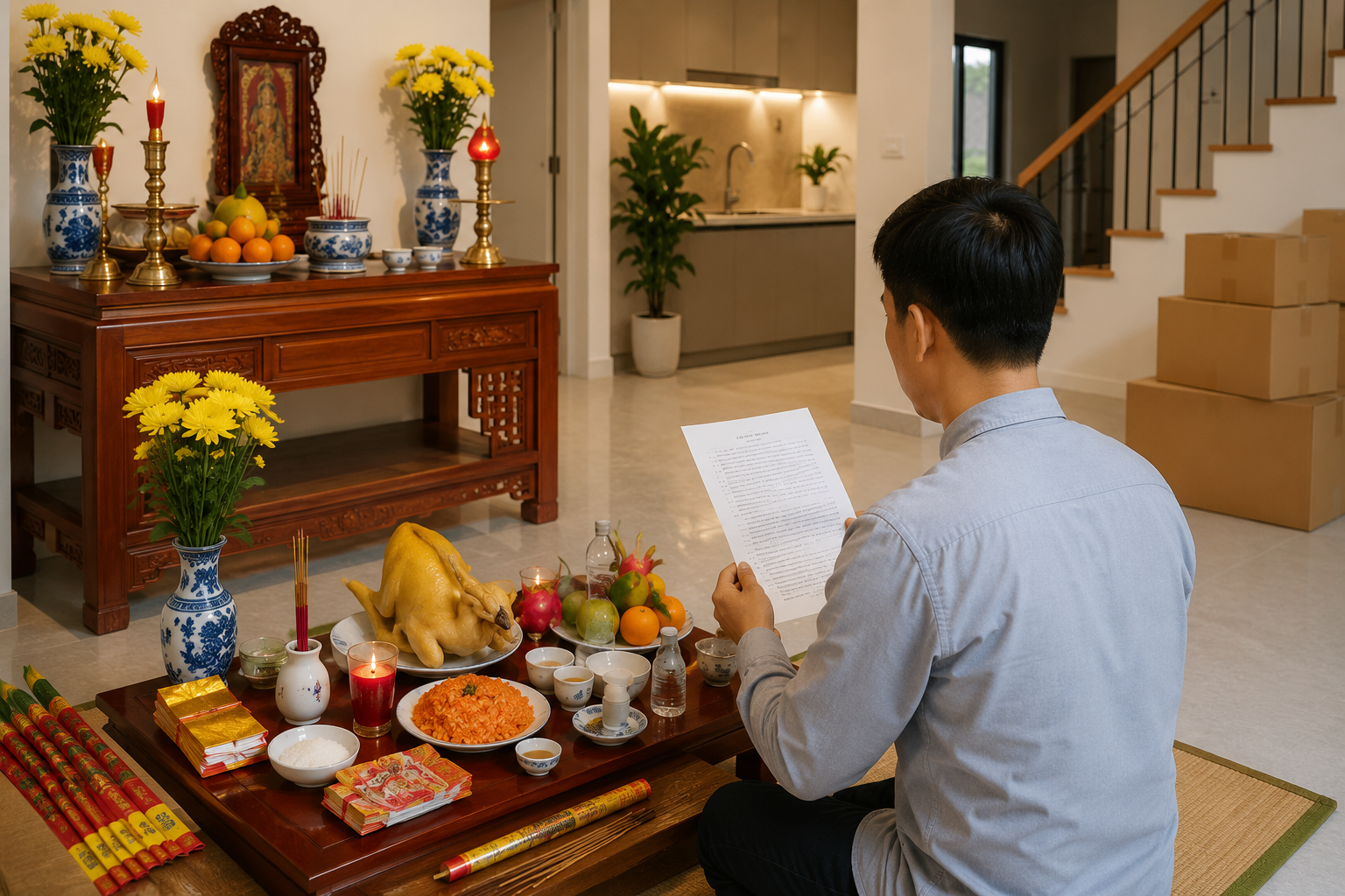 Bài văn khấn nhập trạch nhà mới chuẩn nhất