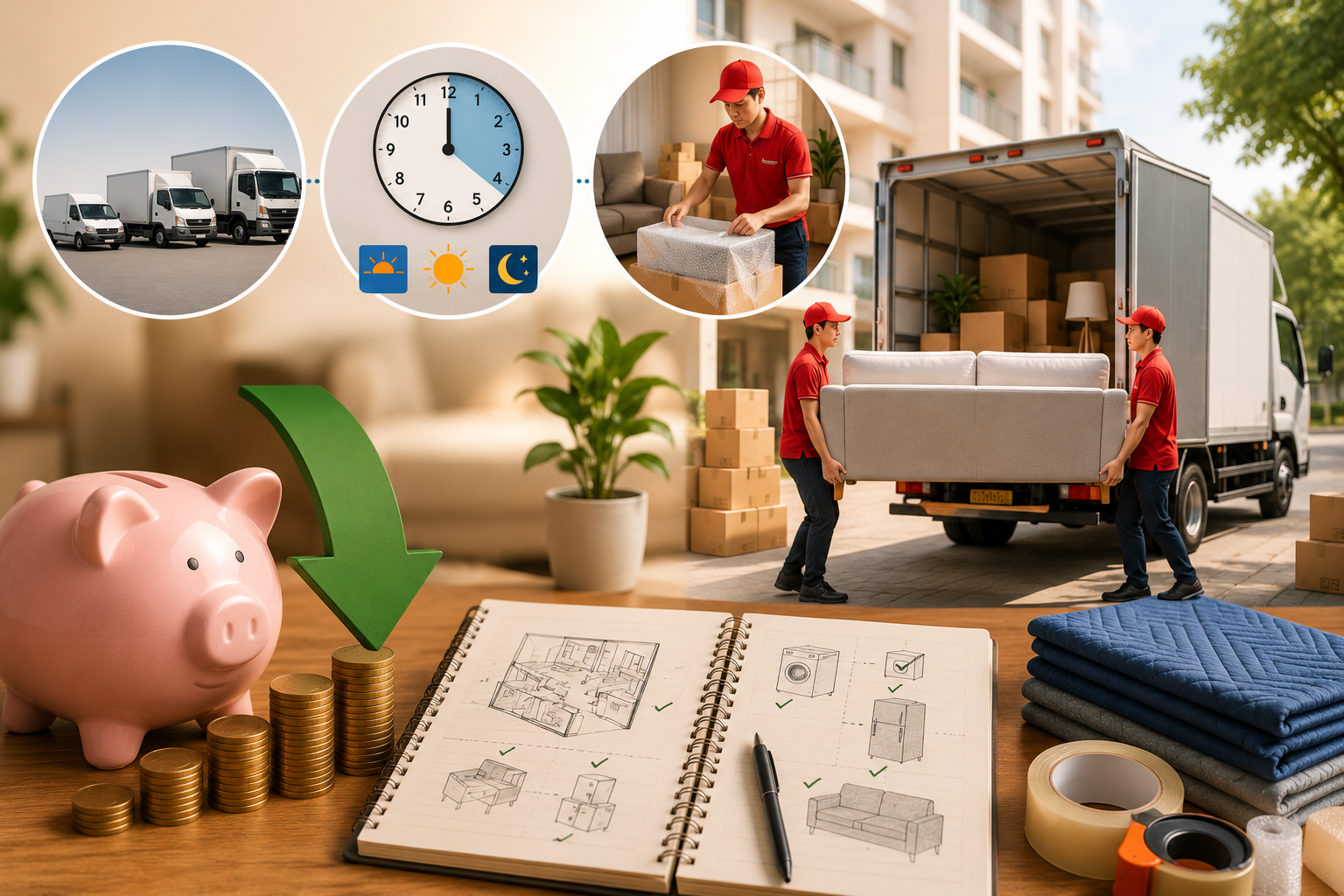 Bí quyết giảm 30% chi phí chuyển nhà