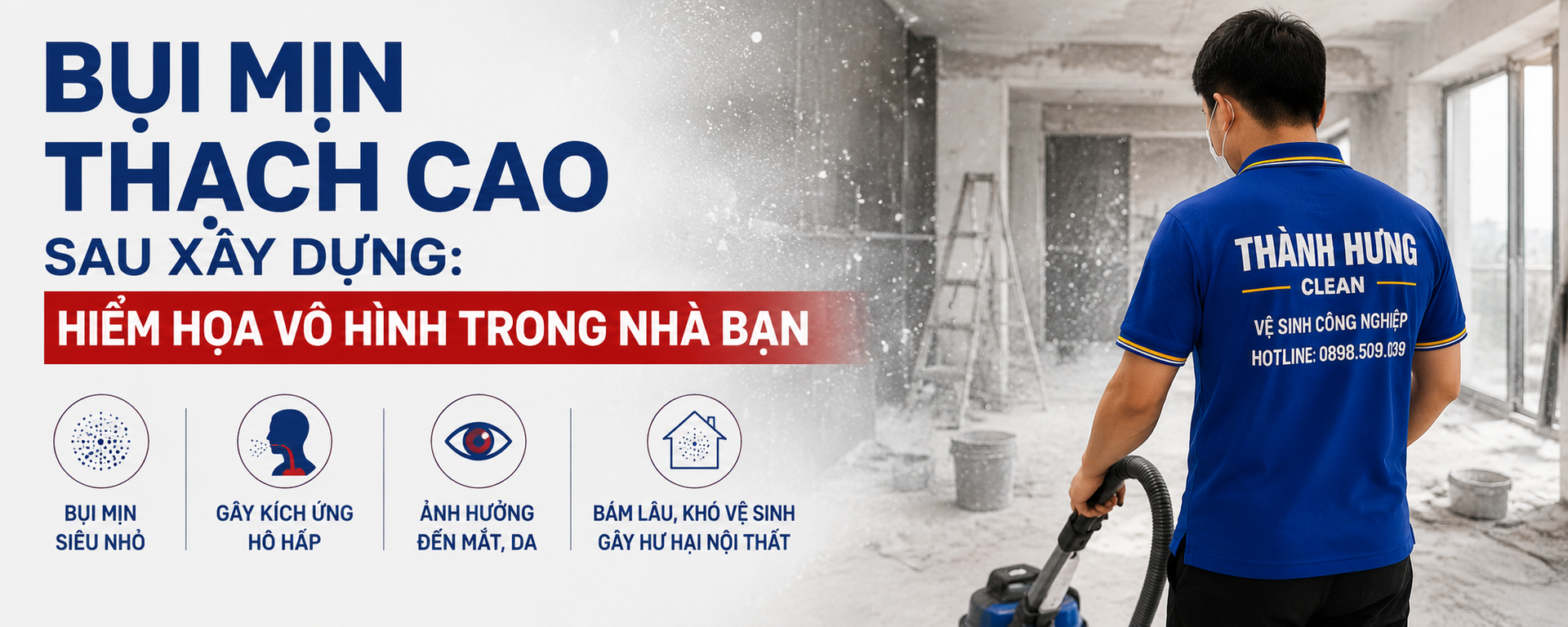 Bụi mịn thạch cao sức khỏe