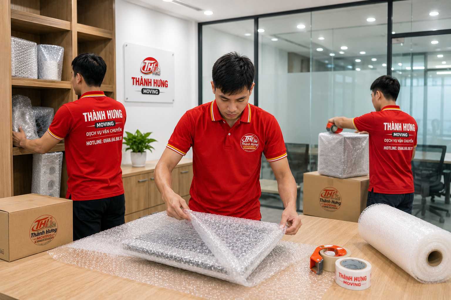 Đóng gói hàng hóa Thành Hưng Moving