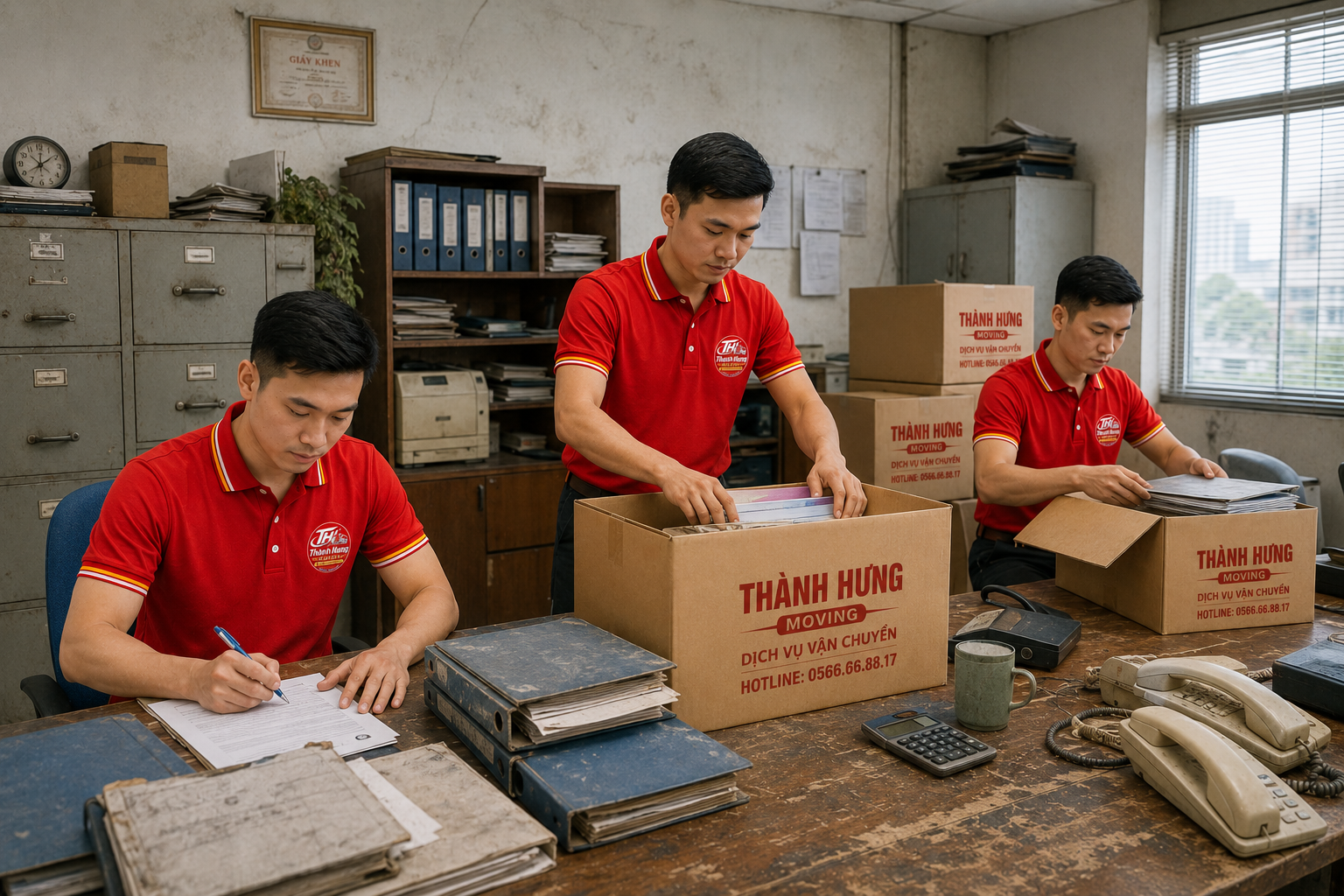 Chuyển văn phòng Thành Hưng Moving