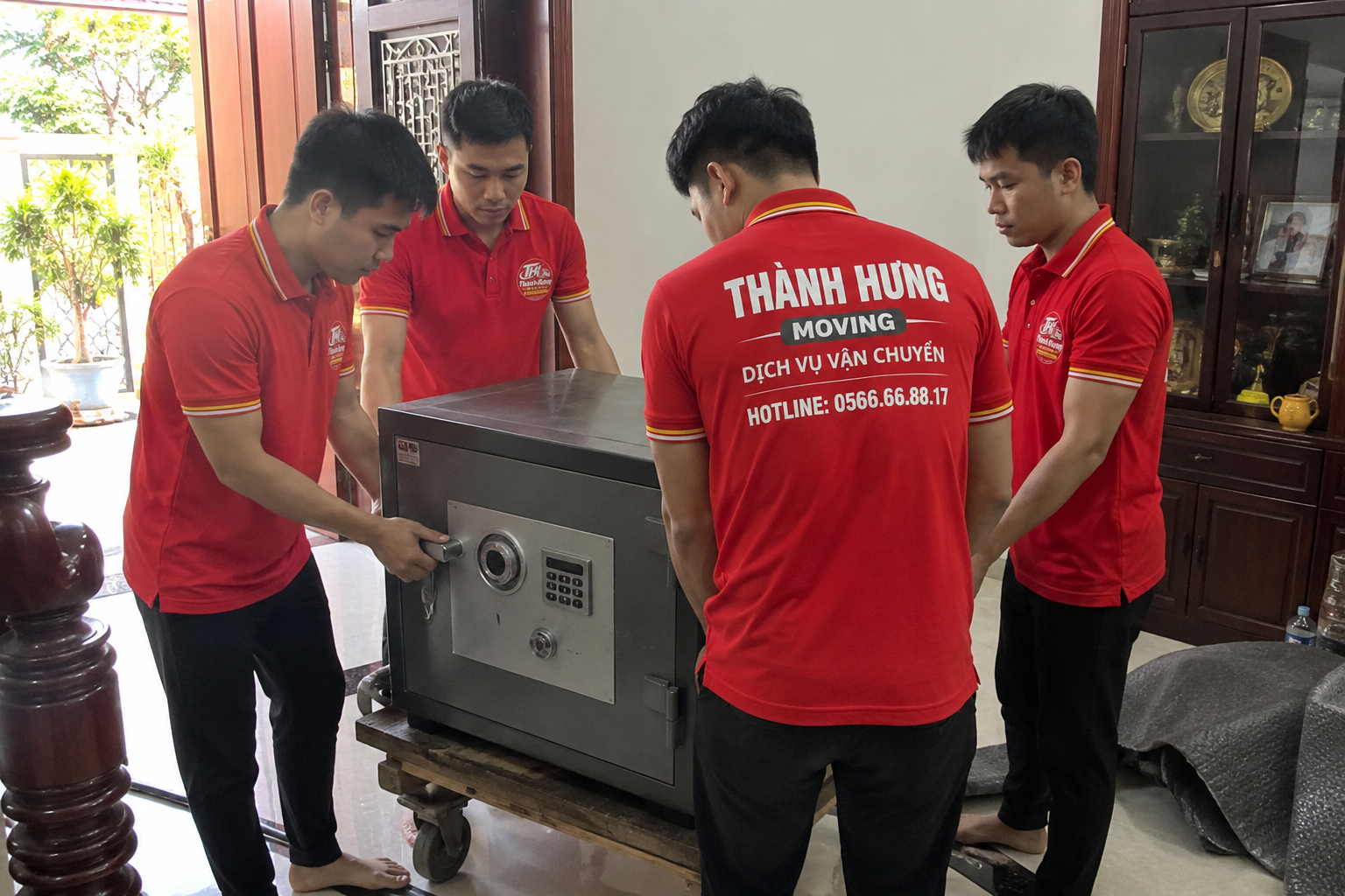 Vận chuyển két sắt chuyên nghiệp Thành Hưng Moving