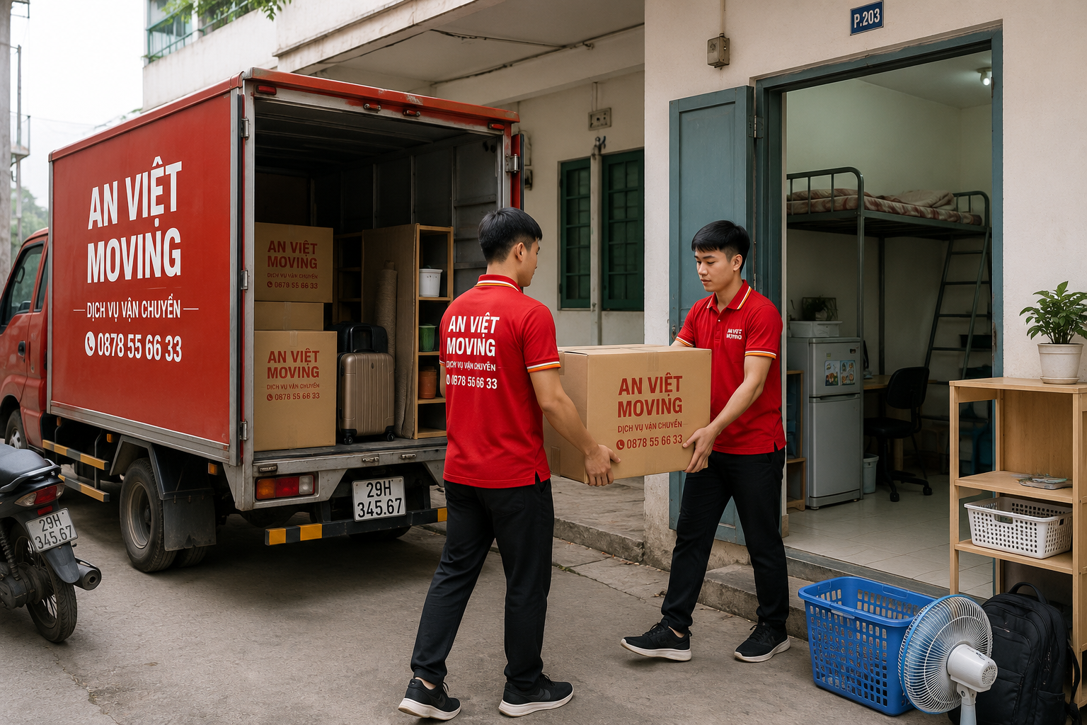 Chuyển phòng trọ sinh viên giá rẻ