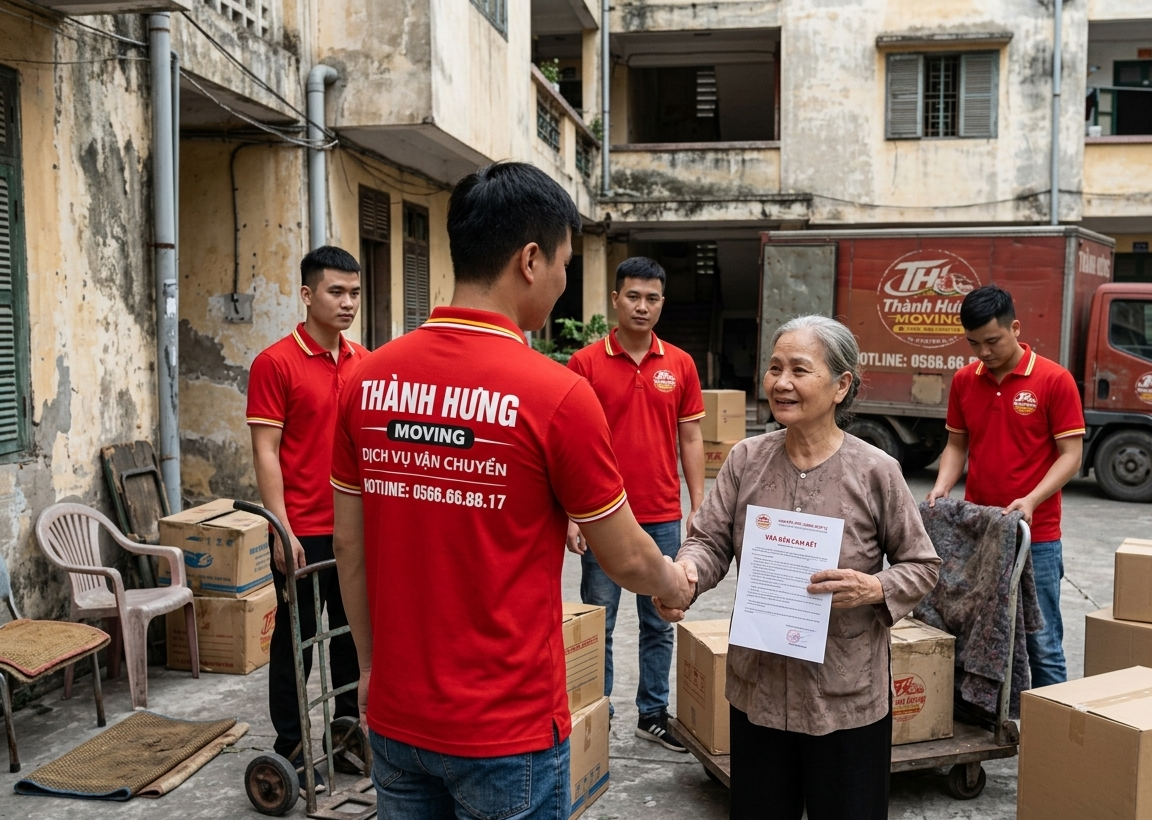 Chuyển kho xưởng Thành Hưng Moving