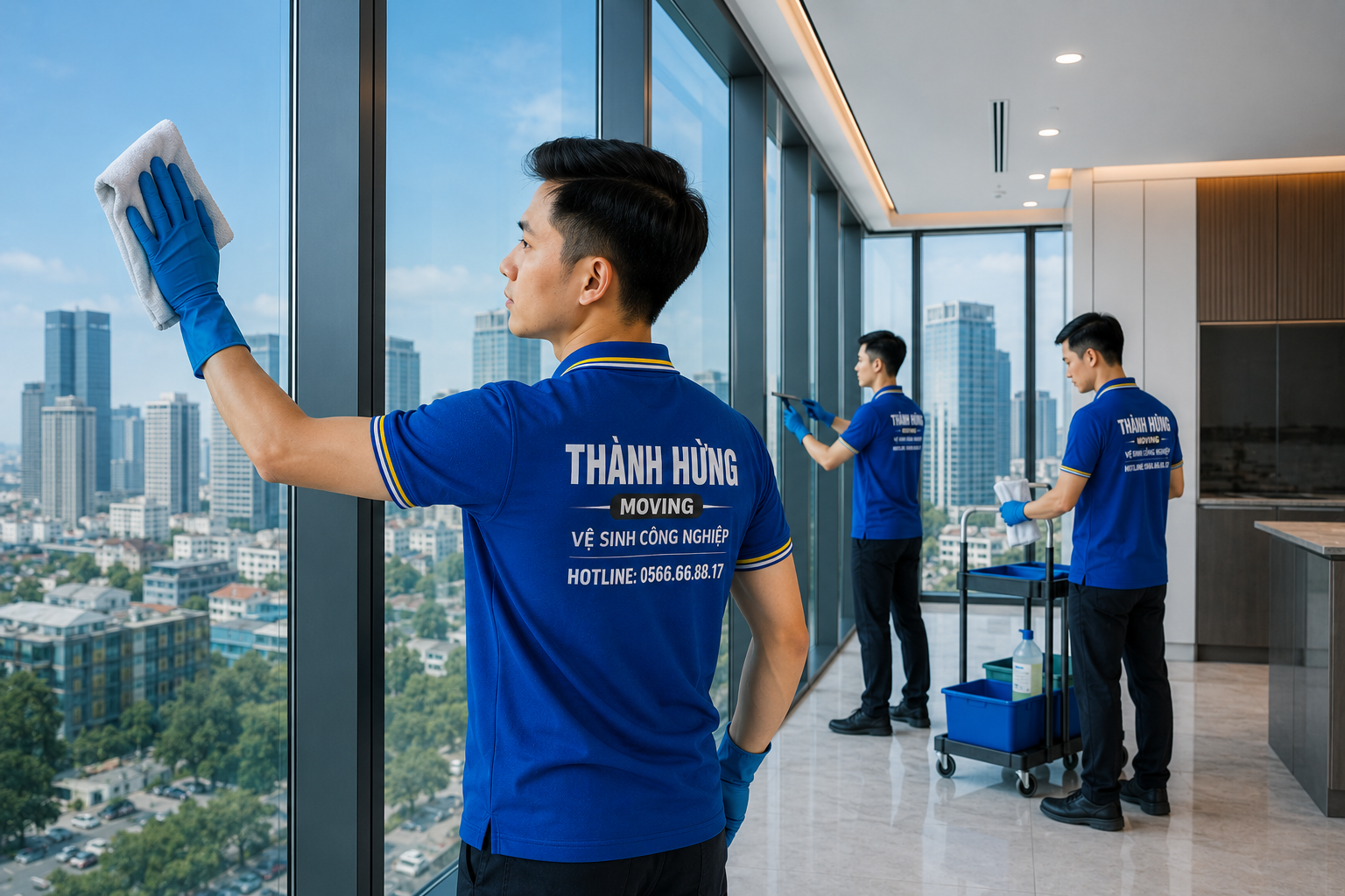 Kính sạch hoàn toàn