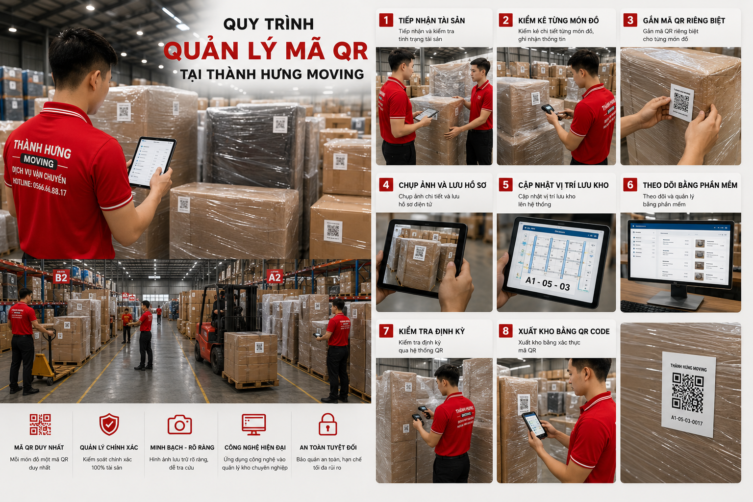 Quy trình quản lý mã QR