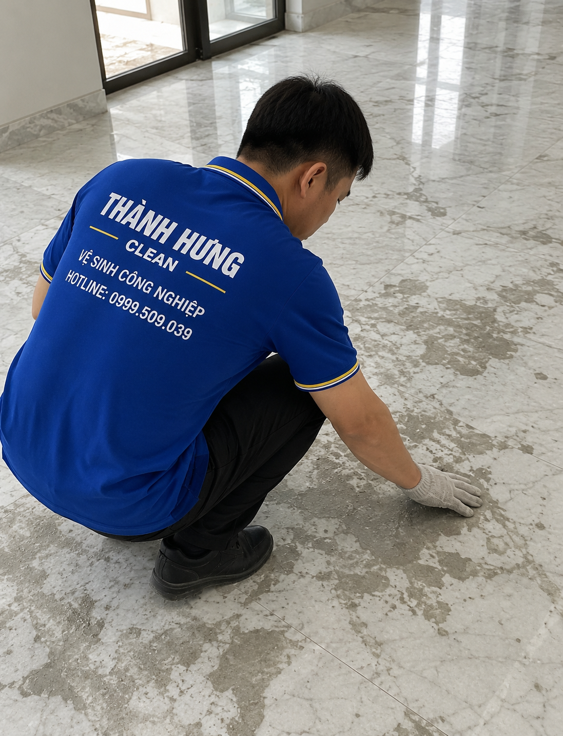 Trước thi công - Sàn đá Marble