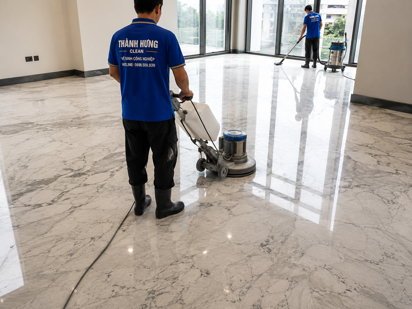Bảo quản sàn gỗ và đá Marble