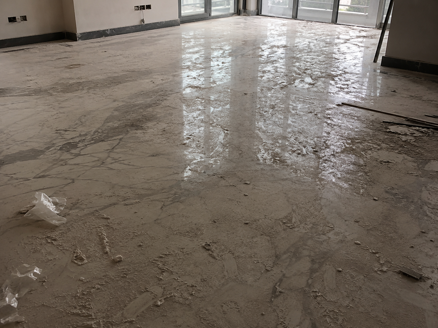 Sàn Marble sau xây dựng