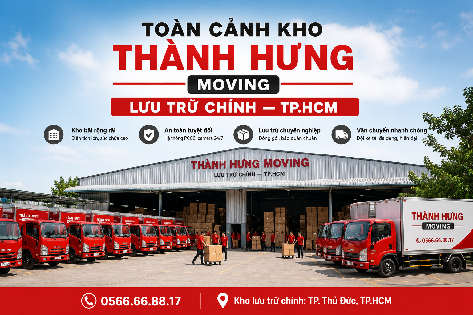 Toàn cảnh kho Thành Hưng Moving