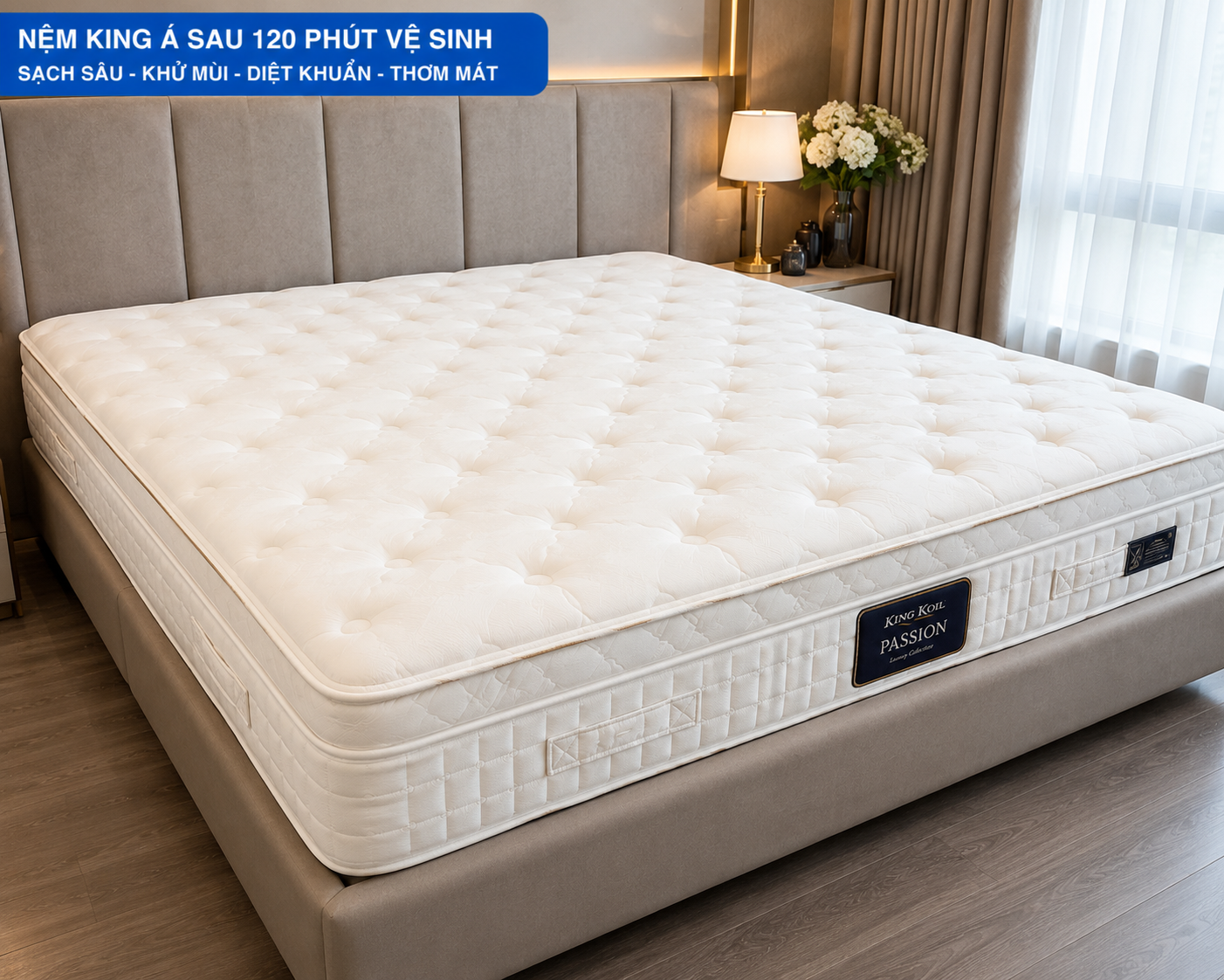 Trắng sạch, thơm tự nhiên, diệt 99.9% mạt bụi — an toàn tuyệt đối cho trẻ sơ sinh
