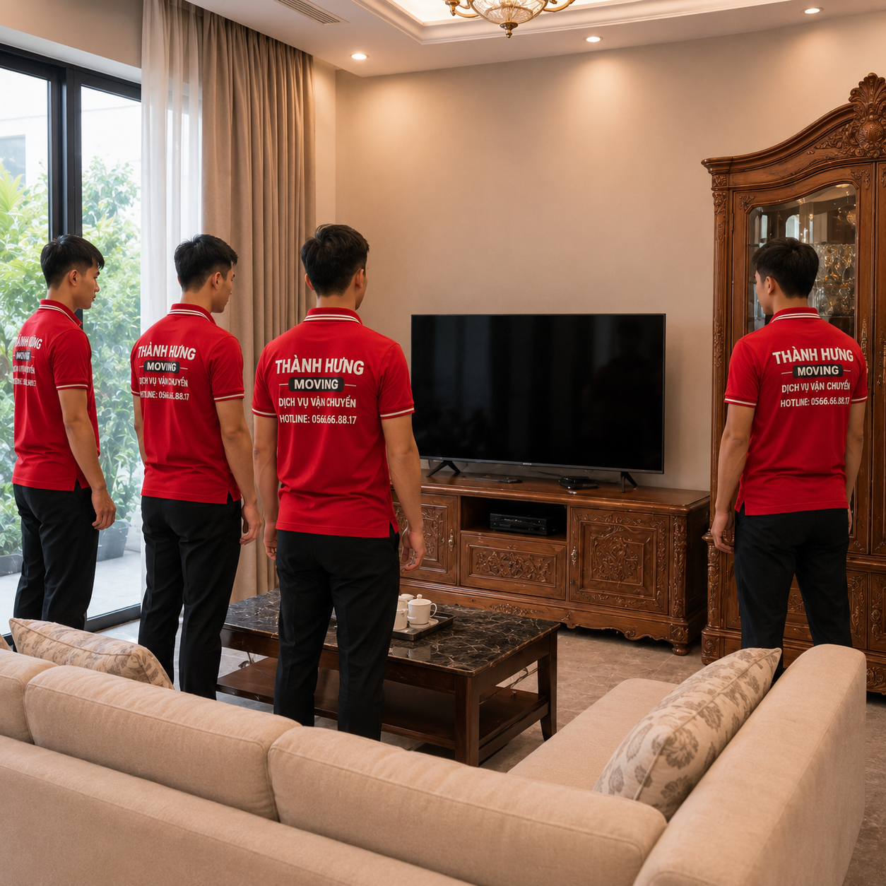 TV trước bảo vệ