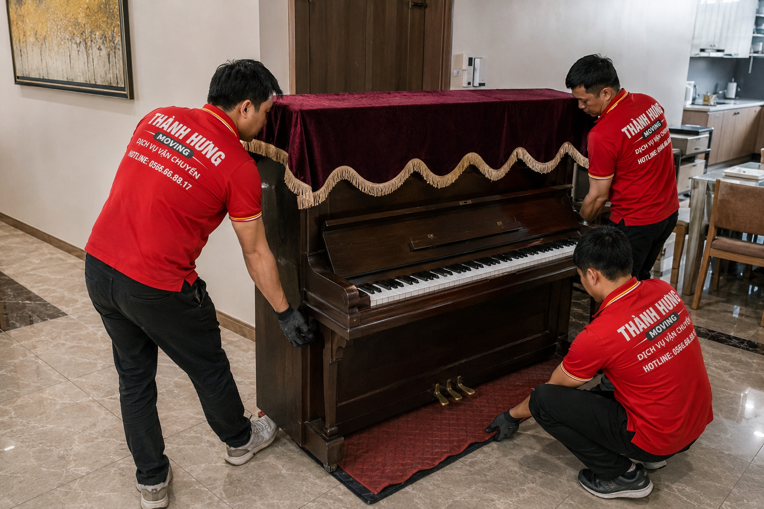Dịch vụ vận chuyển đàn piano chuyên nghiệp