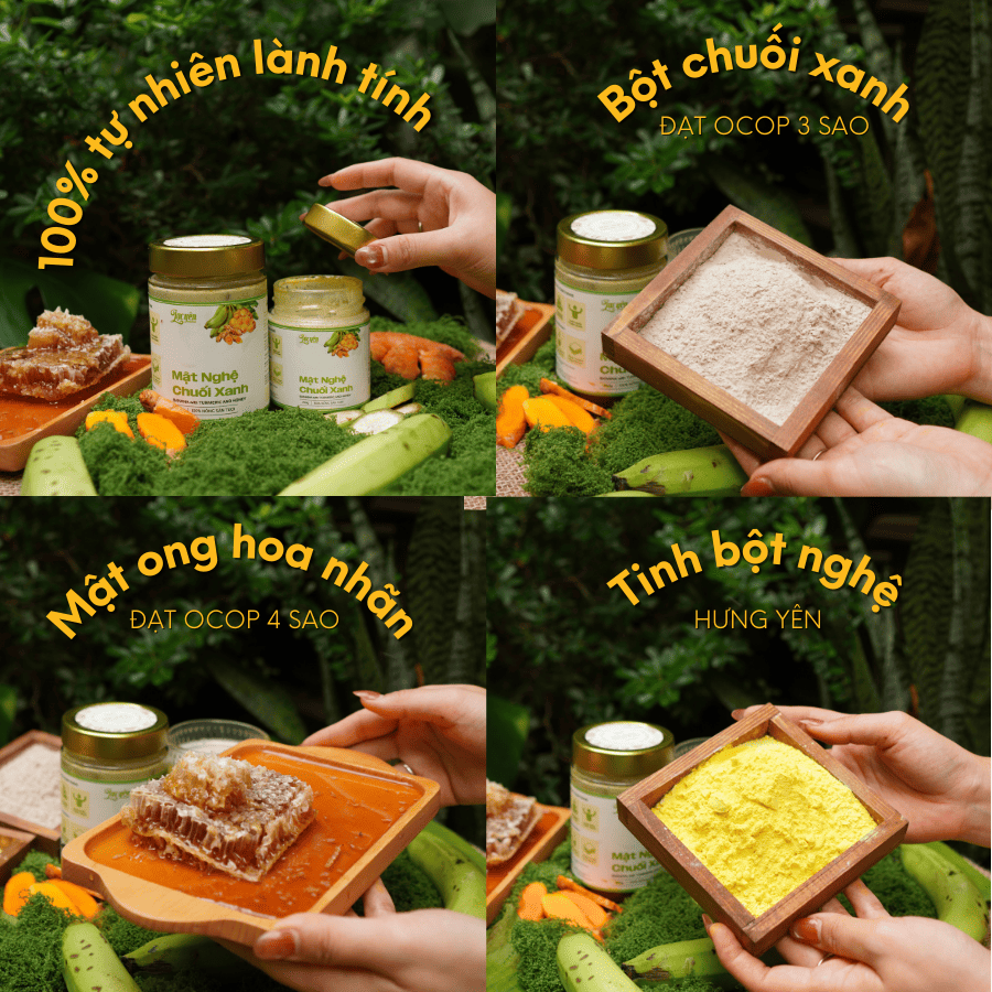 Thành phần định lượng Mật Nghệ Chuối Xanh