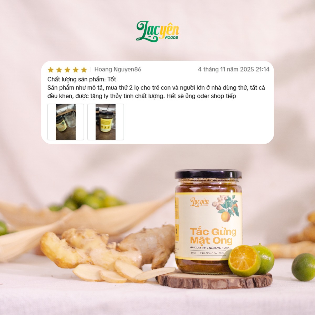 Đánh giá khách hàng Tắc Gừng Mật Ong