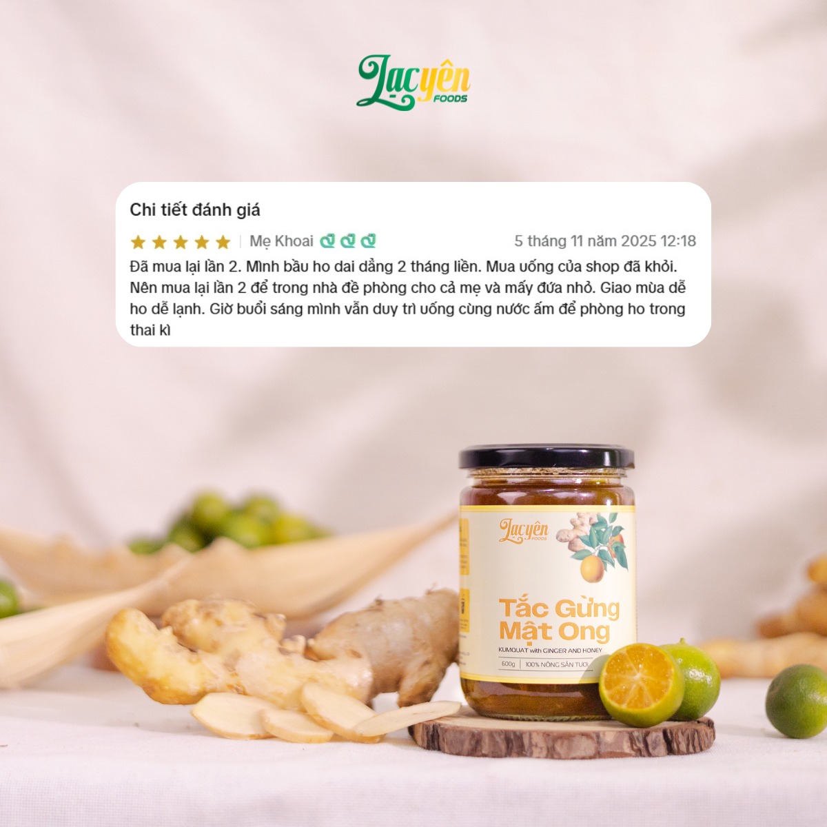 Đánh giá khách hàng Tắc Gừng Mật Ong