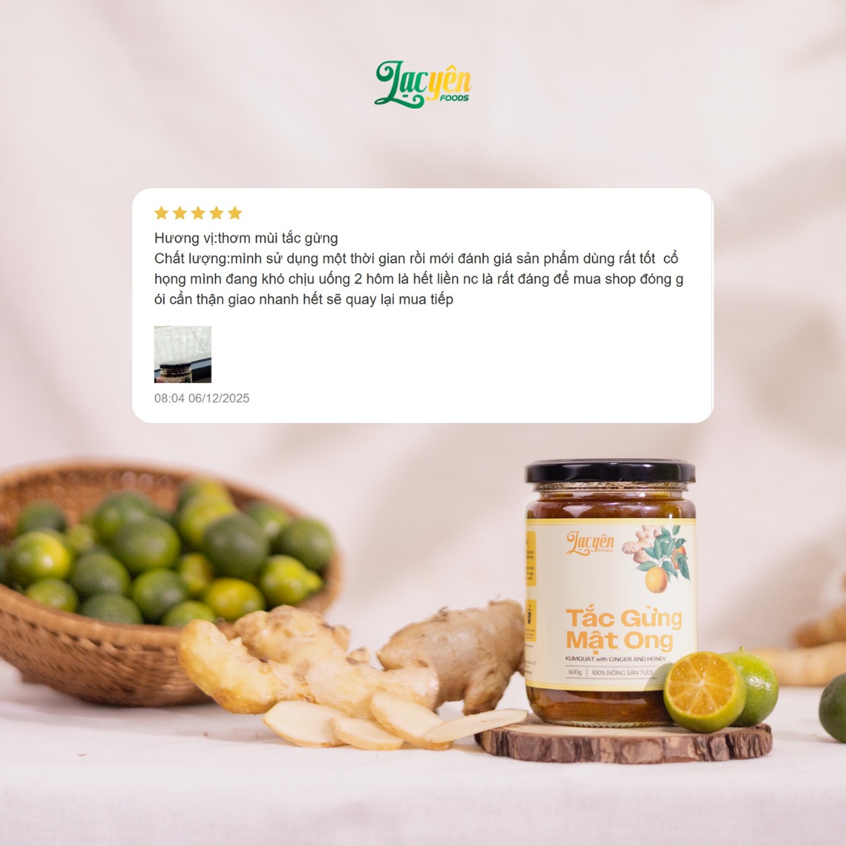 Đánh giá khách hàng Tắc Gừng Mật Ong