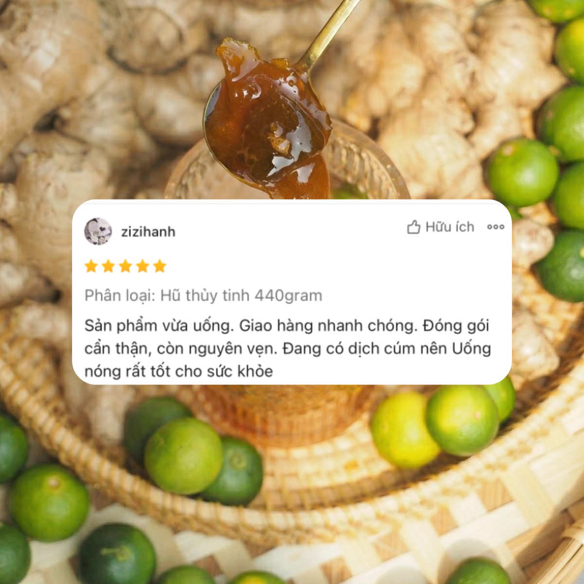 Đánh giá khách hàng Tắc Gừng Mật Ong