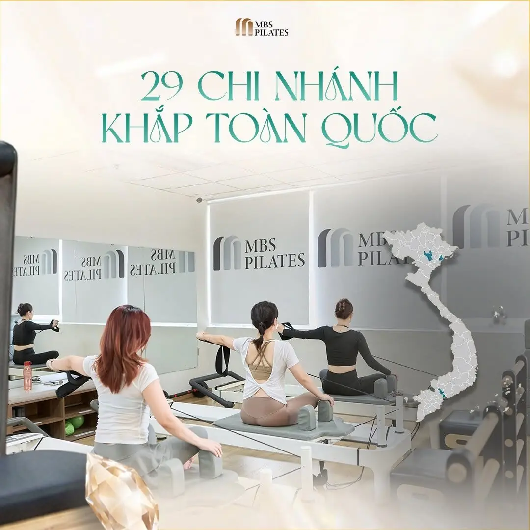 29 chi nhánh MBS Pilates khắp toàn quốc