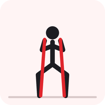 Squat với dây kháng lực