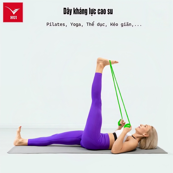 Tập yoga, giãn cơ với dây kháng lực