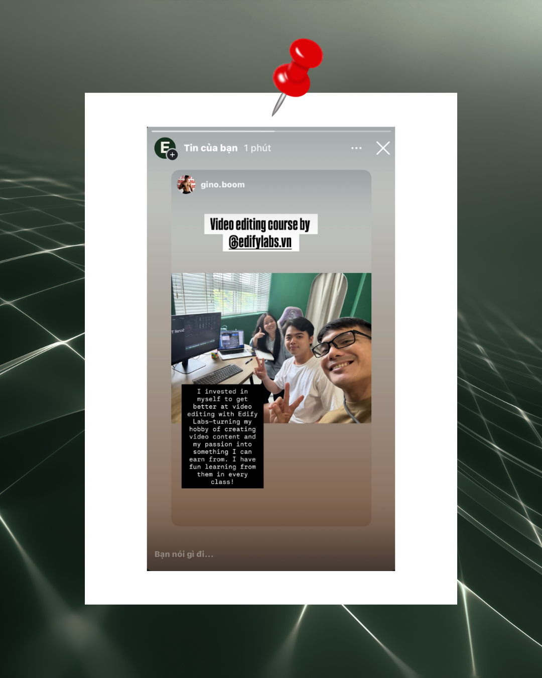 Ảnh feedback học viên EDIFY LABS 05