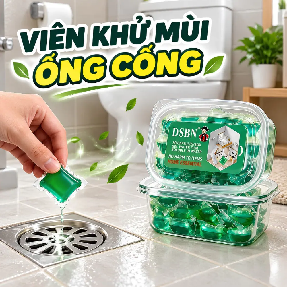 Hộp viên khử mùi cống 30 viên