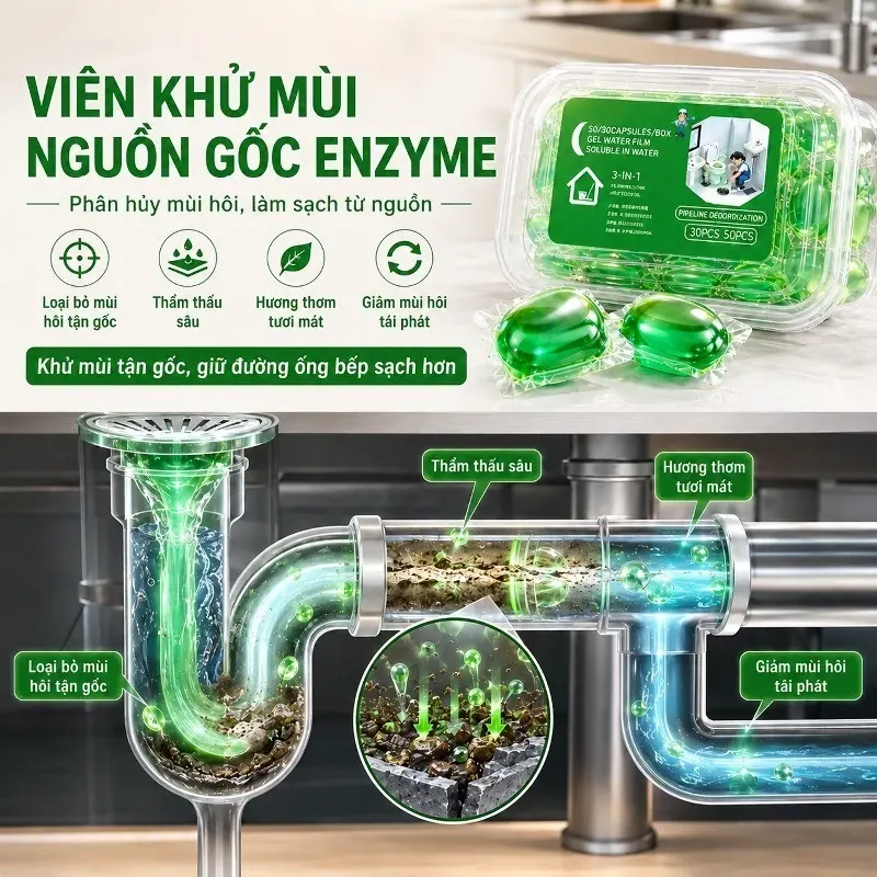 Hình mô tả viên khử mùi ống cống 4