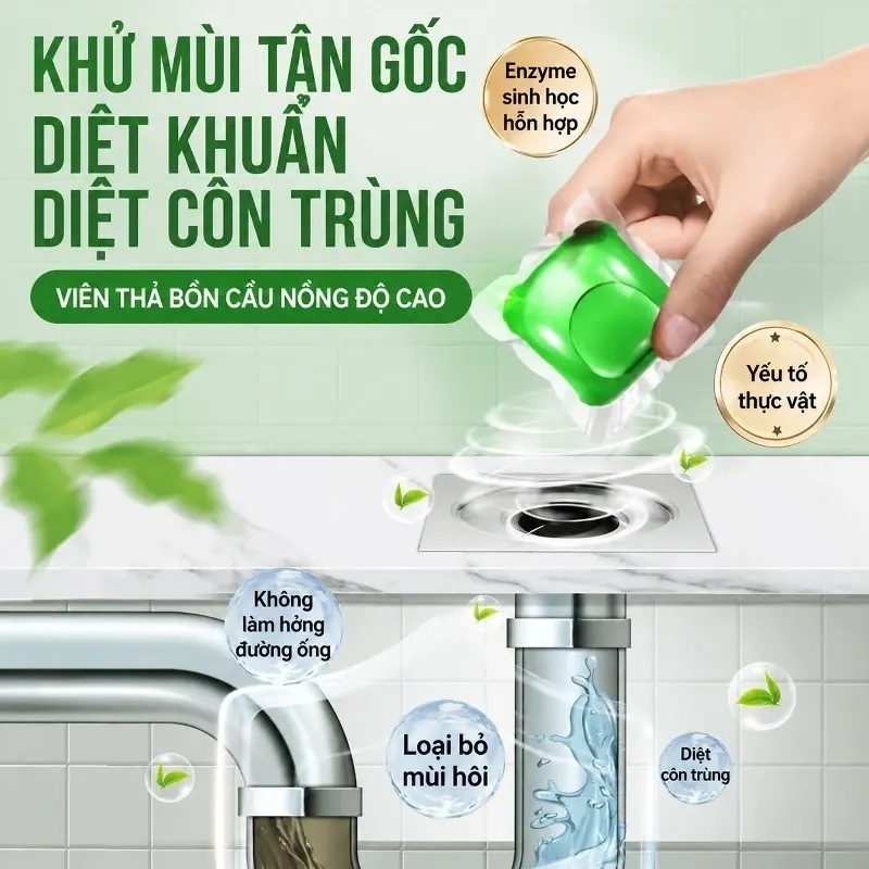 Hình mô tả viên khử mùi ống cống 7